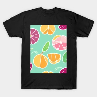 Fruit Variants Abstract Pattern T-Shirt